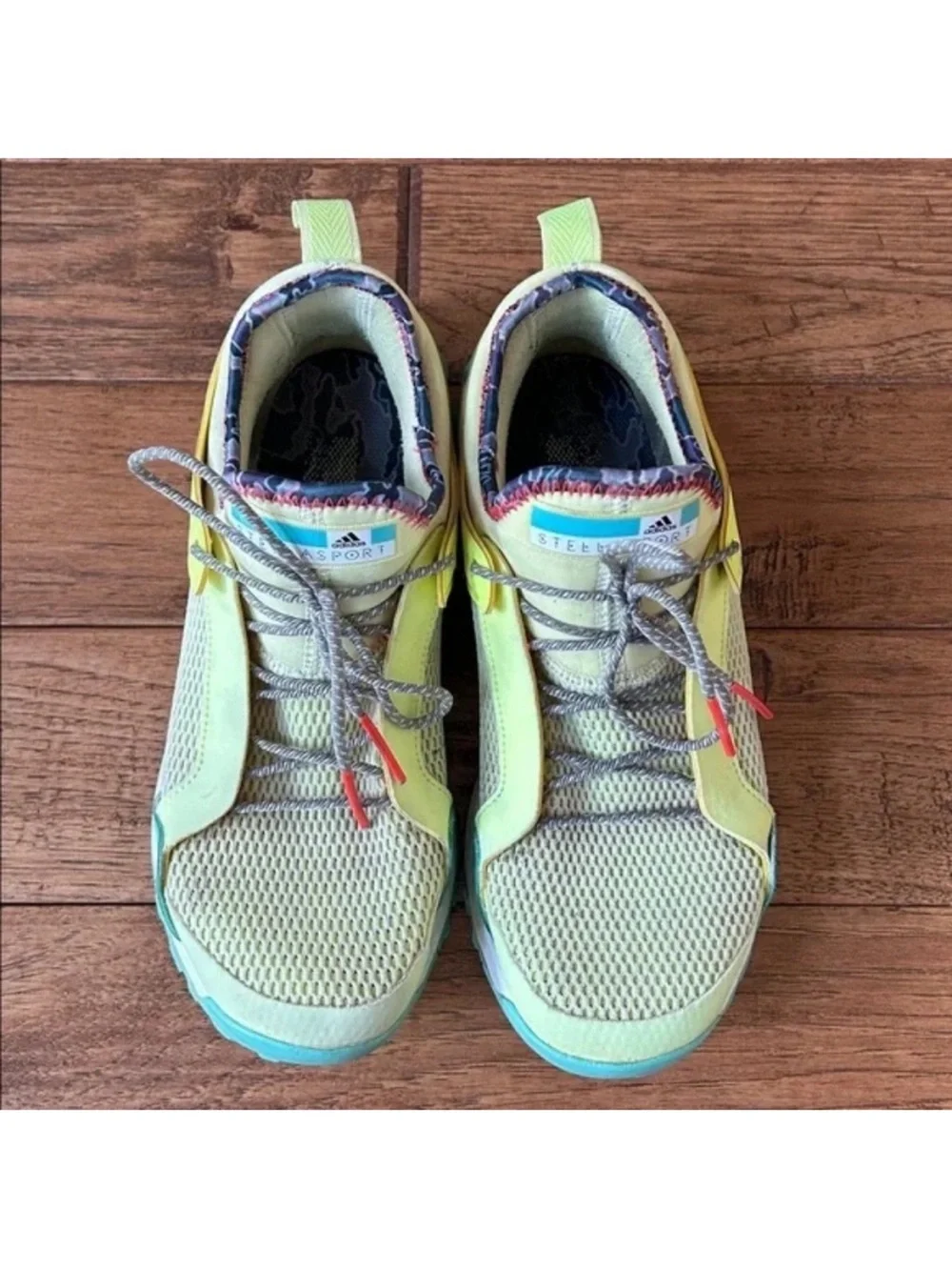 Adidas Stella McCartney Aleki X Cross Training Shoes Sneakers Yellow Green 7